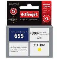 Activejet  Ah-655Yr ink Replacement for Hp 655 Cz112Ae Premium 12 ml yellow Tintes kasetne