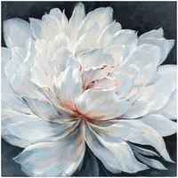 Evelekt Oil painting 100X100Cm White blossom  Glezna