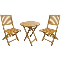 Evelekt Gwen D60Cm table and 2 chairs  Balkona mēbeļu komlekts