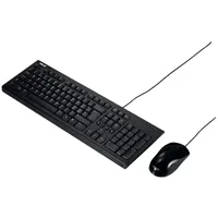 Asus U2000 Keyboard and Mouse Set,  Wired, included, Ru, Black Klaviatūra