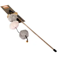 Dingo Fishing rod with pompoms - cat toy 21279 Rotaļlieta kaķim