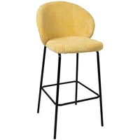 Evelekt Bar chair Ziva yellow corduroy  Bāra krēsls