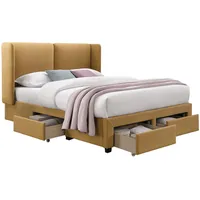 Evelekt Bed Sugi with mattress Harmony Delux 160X200Cm, yellow  Gulta
