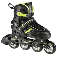 Nils Extreme Nh18191 2In1 Inline Skates Black/Lime Size. M 34-38 With Interchangeable Hockey 16-21-074 Skrituļslidas
