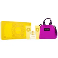 Versace Yellow Diamond W Edt 90 ml  Body Lotion 100 Shower Gel Handbag Dāvanu komplekts