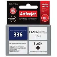 Activejet  Ink Cartridge Ah-336R for Hp Printer, Compatible with 336 C9362Ee Premium 15 ml black. Prints 120 more. Tintes kasetne