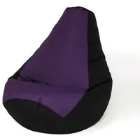 Go Gift Sako bag pouffe Pear black-purple L 105 x 80 cm  Sēžammaiss
