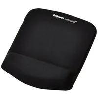 Fellowes Mouse pad with wrist support Plushtouch, black 9252003 Peles paliktnis