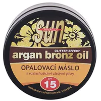 Vivaco Sun Argan Bronz Oil 200Ml Glitter Effect Spf15  Saules aizsargājošs losjons ķermenim
