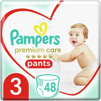 Pampers Premium Care Pants, Izmērs 3, 48 Biksītes, 6-11Kg 81750547 Autiņbiksītes