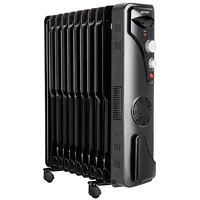Mpm  Electric Heater Mug-21 Oil Filled Radiator, 1000/1500/2500 W, Number of power levels 3, Black Eļļas radiators