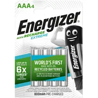 Energizer Recharge Extreme Eco Aaa 800Mah 4 Pack  Akumulatoru komplekts