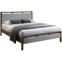 Evelekt Bed Voksi with mattress Harmony Delux 160X200Cm, grey  Gulta