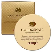 Petitfee Gold  Snail Hydrogel 60Pcs Acu spilventiņi