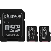 Kingston Micro Sdxc 64Gb Sdcs2/64Gb-2P1A Atmiņas karte