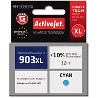 Activejet  Ah-903Crx ink Replacement for Hp 903Xl T6M03Ae Premium 12 ml cyan Tintes kasetne