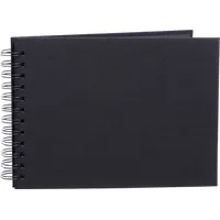 Focus Base Line Canvas Wire-O 23X17 Black W. Sheets  Fotoalbums