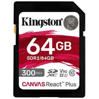 Kingston Memory Sdxc 64Gb C10/Sdr2/64Gb Sdr2/64Gb Atmiņas karte