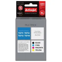 Activejet  Aeb-715N Ink Replacement for Epson T0715 Supreme 4 x 15 ml black, magenta, cyan, yellow Tintes kasetne