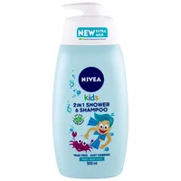 Nivea Kids 2In1 Shower  Shampoo 500Ml Dušas želeja