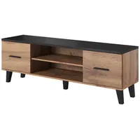 Cama Meble Tv stand Lotta 160 2D2K wotan oak/mat black 1602D2K W galdiņš