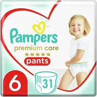 Pampers Premium Care Pants, Izmērs 6, 31 Biksītes, 15Kg 81750550 Autiņbiksītes