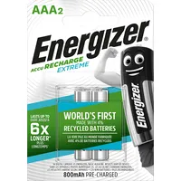 Energizer Recharge Extreme Eco Aaa 800Mah 2 Pack  Akumulatoru komplekts