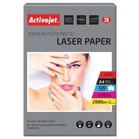 Activejet  Ap4-110M100L matte photo paper for laser printers A4 100 pcs Fotopapīrs