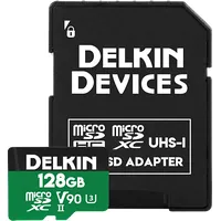 Delkin Microsd Power 2000X Uhs-Ii V90 R300/W250 128Gb  Atmiņas karte