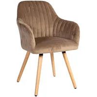 Evelekt Chair Ariel 58X58,5Xh85Cm, cover material fabric, color brown, beech wooden legs  Krēsls