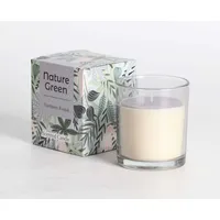 Evelekt Scented candle in glass Nature Green H9,5Cm, Northern Forest