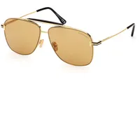 Tom Ford Ft1017/S 6030E Shiny Deep Gold Saulesbrilles