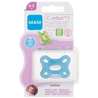 Mam Comfort 1 Silicone Pacifier 0-2M Blue 1Pc  Knupis