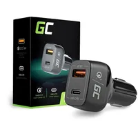 Greencell Cad33 mobile device charger Black Indoor Auto lādētājs