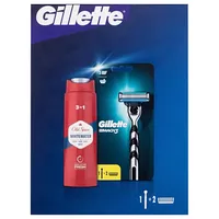 Gillette Mach3 Men Razor 1 pc  Spare Blade Shower Gel and Shampoo Old Spice Whitewater 3In1 250 ml Skūšanās komplekts