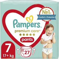 Pampers Premium Care Pants, Izmērs 7, 27 Autiņbiksītes, 17Kg 81783610 Autiņbiksītes