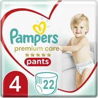 Pampers Premium Care Pants, Izmērs 4, 22 Biksītes, 9-15Kg 81750540 Autiņbiksītes