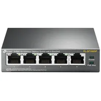Tp-Link Switch Desktop/Pedestal 5X10Base-T / 100Base-Tx Poe ports 4 Tl-Sf1005P Komutators