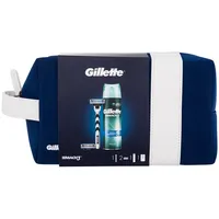 Gillette Mach3 Men Razor 1 pc  Replacement Blade 2 pcs Shaving Gel Extra Comfort 75 ml Cosmetic Bag Skūšanās komplekts