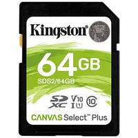 Kingston Memory Sdxc 64Gb C10/Sds2/64Gb Sds2/64Gb Atmiņas karte