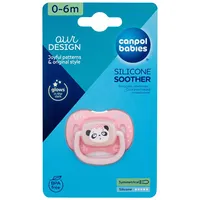 Canpol Babies Exotic Animals Silicone Soother Panda 0-6M 1Pc  Knupis