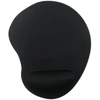 Gembird Mp-Ergo-01 Mouse pad with soft wrist support, black Peles paliktnis