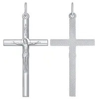Sokolov Silver 925 Cross 1.36G V94120118 Katoļu krustiņš