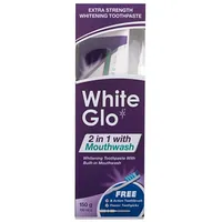 White Glo 2 in 1 with Mouthwash 100Ml Unisex  Zobu pasta