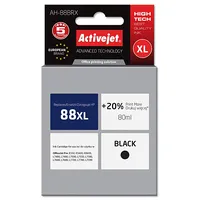 Activejet  Ah-88Brx Hp Printer Ink, Compatible with 88Xl C9396Ae Premium 80 ml black. Prints 20 more. Tintes kasetne