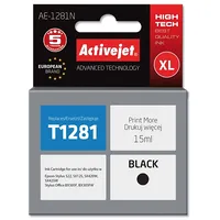 Activejet  Ae-1281N Ink Replacement for Epson T1281 Supreme 15 ml black Tintes kasetne