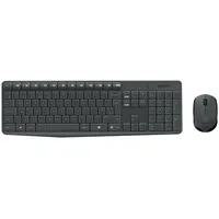 Logitech Mk235 keyboard Mouse included Usb Qwerty Us International Grey 920-007931 KlaviatūraPele