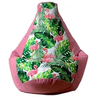 Go Gift Sako bag pouffe Pear print pink-flaming L 105 x 80 cm  Sēžammaiss