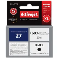 Activejet  Ah-27R ink Replacement for Hp 27 C8727A Premium 20 ml black Tintes kasetne