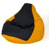 Go Gift Sako bag pouffe Pear yellow-black L 105 x 80 cm  Sēžammaiss